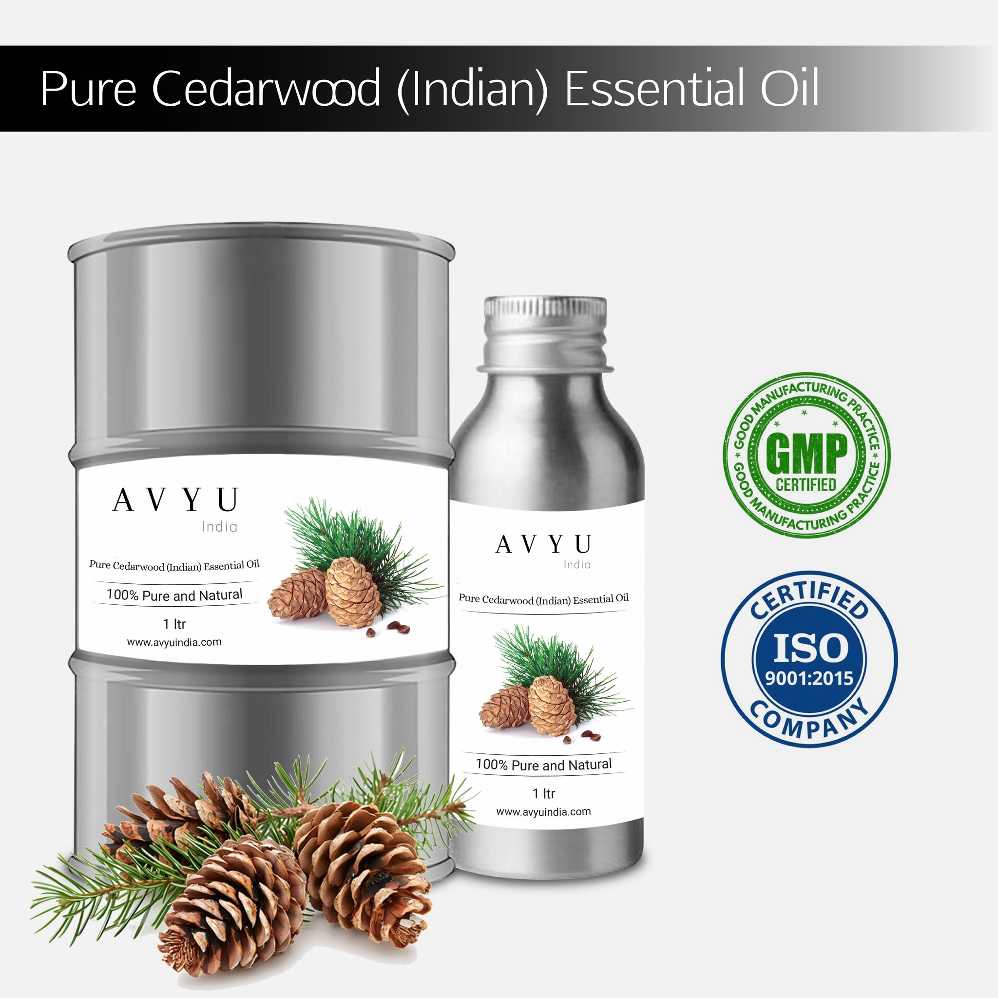 Pure Cedarwood (Indian) Essential Oil