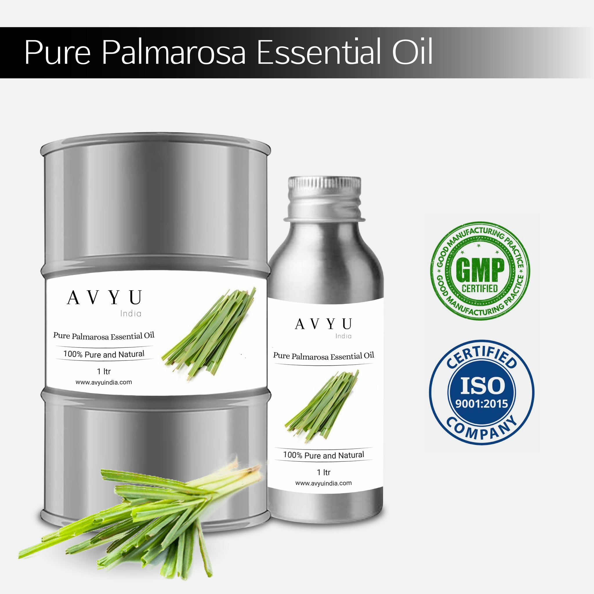 Pure Palmarosa Essential Oil